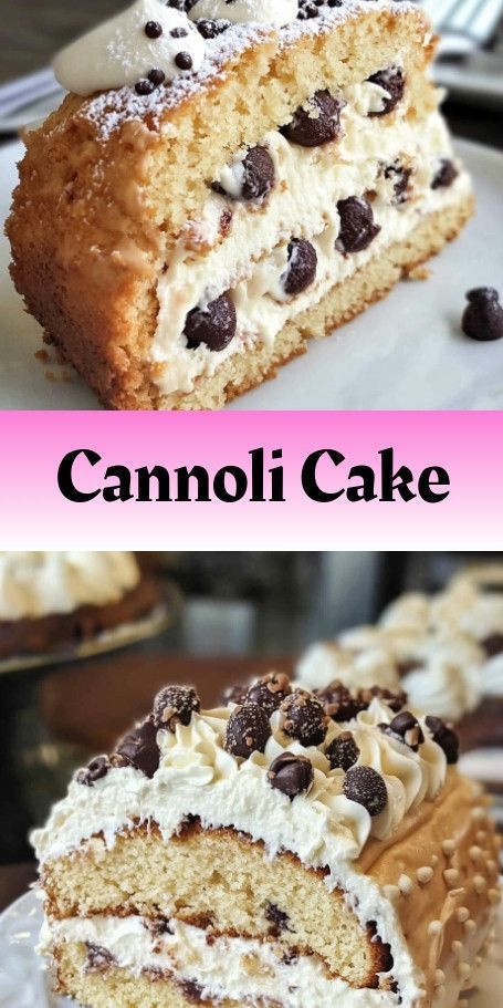 Gourmet Cannoli Cake Recipe for a Sweet Celebration Indulge in the rich flavors of classic Italian pastry with this gourmet Cannoli Cake, featuring creamy ricotta, chocolate chips, and a mascarpone frosting. Perfect for special occasions or simply treating yourself to a taste of Italy. #CannoliCake #ItalianDesserts #HomeBaking #DessertRecipes #FoodieDelights #CelebrationCakes #DeliciousTreats #BakingInspiration #SweetToothSatisfaction Cannoli Cake Recipe Easy, Cannoli Flavors, Cannoli Cake Recipe, Ricotta Chocolate, Italian Love Cake, Sicilian Cannoli, Cannoli Cake, Cannoli Filling, Cake Celebration