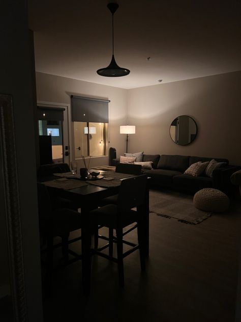 apartment decorating, apartment decor, apartment inspiration, apartment living room, apartment interior, apartment aesthetic, apartment living Black Couple Apartment, Small Black Apartment Aesthetic, Comfortable Apartment Aesthetic, Family Apartment Aesthetic, Small Dark Apartment Aesthetic, Chill Apartment Vibes Cozy, First Apartment Decorating Men, Dark Apartment Aesthetic Living Room, Small Apartment Dark Aesthetic