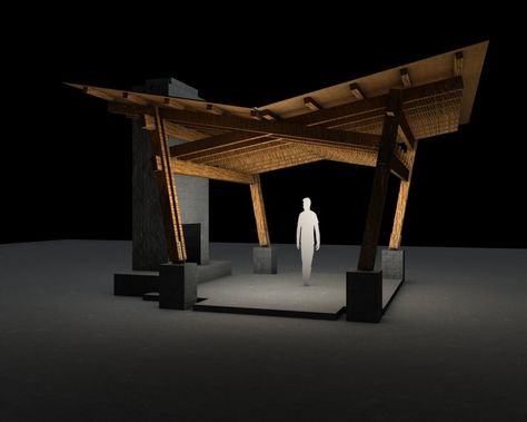 Gazebo Concept - Evernham Architects P.C. Cycling Architecture, Modern Gazebo, Pergola Carport, Shelter Design, Carport Designs, Pavilion Design, Modern Pergola, Canopy Design, Shade Structure