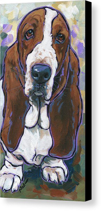 Basset Hound Art, Basset Dog, Basset Hound Dog, Bassett Hound, Hound Dog, Arte Animal, Dog Drawing, Dog Paintings, Daily Paintworks