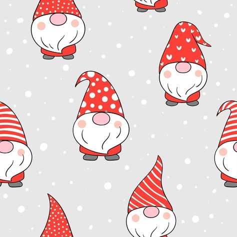 Kids Fabric Prints, Gnomes Wallpaper, Doodle Bear, Gnome Wallpaper, Sketch Background, Banner Drawing, Scandinavian Pattern, Traditional Ornaments, Doodle Cartoon