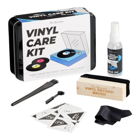 The Aficionados Vinyl Care Cleaning Kit - World Market Clean Vinyl Records, Rugs Outdoor, Cleaning Spray, Thomas The Train, Record Players, Care Kit, Home Decor Outdoor, Record Player, Decor Outdoor