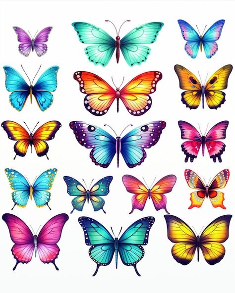 Butterflies Free Printable Coloring Pages | Premium AI-generated image Butterflies Template Free Printable, Butterfly Coloring Pages Free Printable Pictures, Butterfly Images Printable, Butterfly Printable Template, About Butterflies, Template Free Printable, Butterfly Template, Butterfly Printable, Butterfly Images