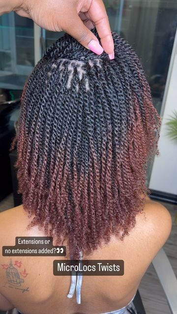 Micro 2 Strand Twist, African American Twist Hairstyles, Micro Mini Twists Natural Hair, Micro Nubian Twist, Microlocs Twist, Hair Locks Hairstyles, Medium Microlocs, Micro Locks Hair Styles, Micro Twists With Extensions