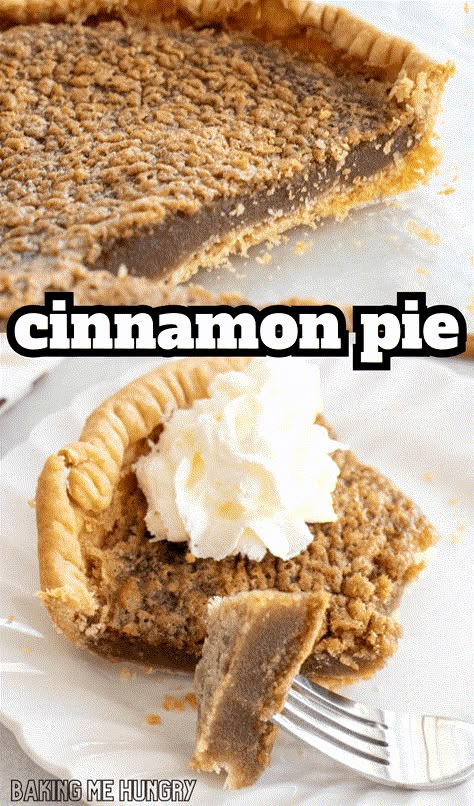 With the holiday season coming up soon, it's time to save this Cinnamon Pie Recipe. Not only does it take simple ingredients, but the cinnamon flavor will create the perfect warmth in your belly and holiday smells in your home. Spiced Cinnamon Pie 12 Tomatoes, Spiced Cinnamon Pie, Cinnamon Cream Pie, Super Easy Pie Recipes, Non Refrigerated Pies, Easy Fall Pie Recipes, Condensed Milk Pie Recipes, Psych Recipes, Quick And Easy Pie Recipes