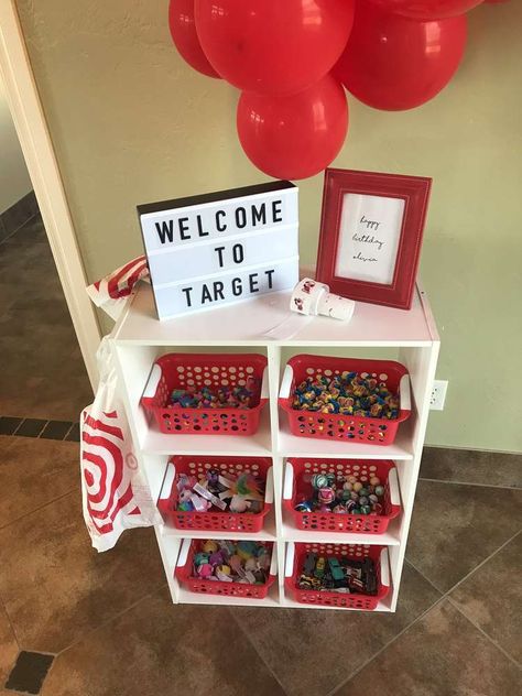 Target Classroom, Target Themed Birthday Party, Target Birthday Party, Target Birthday, Target Party, Starbucks Party, Themed Birthday Party Ideas, Starbucks Birthday, Birthday Freebies