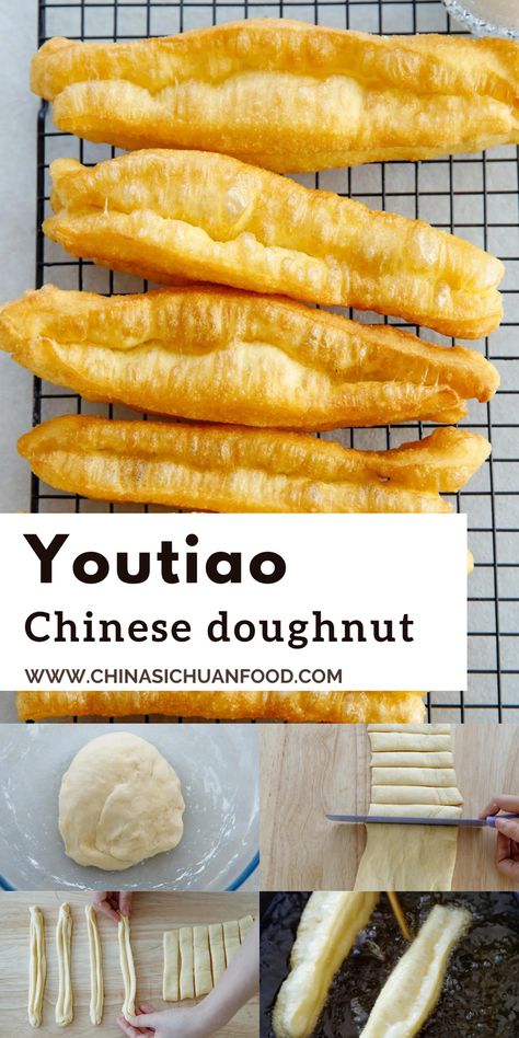 Chinese Doughnuts Recipe, Chinese Sweet Bread, Fancy Chinese Food, Chinese Snacks Recipe, Chinese Bakery Recipes, Chinese Street Food Recipes, Chinese Breakfast Traditional, Singapore Food Recipes, Authentic Chinese Food Recipes