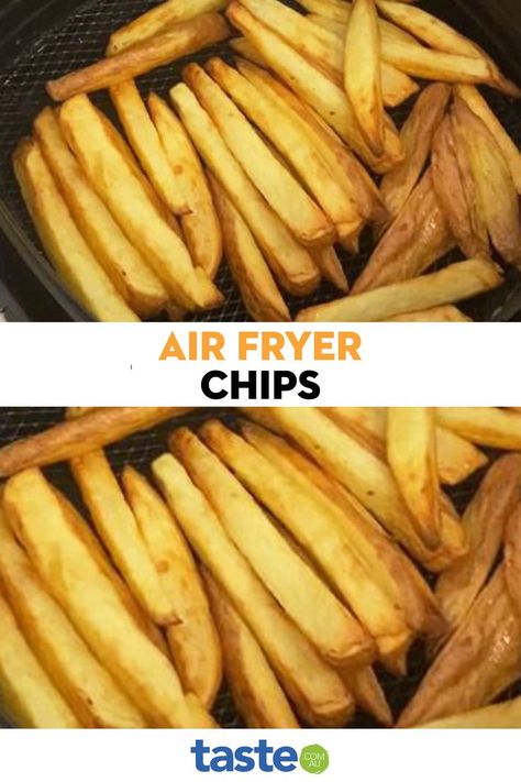 Air Fryer Recipes Chips, Air Fryer Chips, Air Fryer Potato Chips, Hot Chips, Fried Chips, Vegan Baking Recipes, Hot Chip, Air Fryer Dinner Recipes, Deep Frying