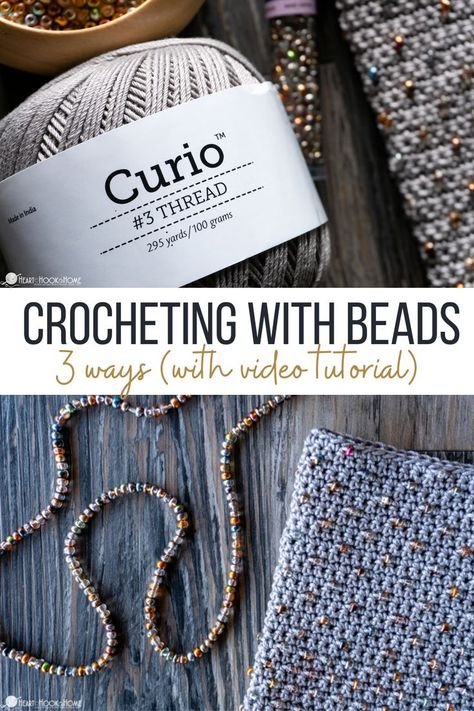 Transform your crochet projects with the charm of beads. Learn different methods to incorporate these tiny dazzlers seamlessly into your crochet pieces. Beaded Crochet Bag, Crochet Bag With Beads, Bags With Beads, Crochet With Beads, Yarn Box, Crochet Pieces, Tote Bag Tutorial, Steel Crochet Hooks, Step By Step Crochet