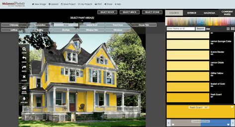 9 Free Virtual House Paint Visualizer Options (Exterior Exterior Paint Design, Home Exterior Paint, Paint Color Visualizer, Paint Visualizer, Best Exterior House Paint, Paint Software, Best Exterior Paint, Paint App, Exterior House Color