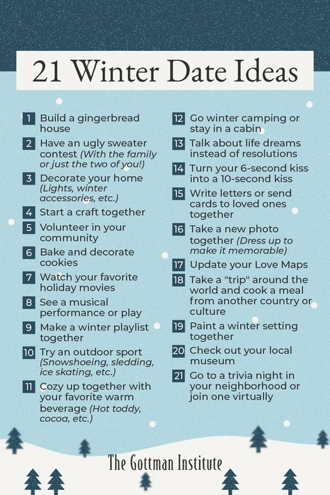 Winter Date Ideas Romantic, Home Dates With Boyfriend, Things To Do In December With Boyfriend, December Date Night Ideas, Holiday Dates Ideas, Healthy Relationship Tips Long Distance, Fun Long Distance Relationship Ideas, Double Date Ideas Winter, Relationship Traditions Ideas