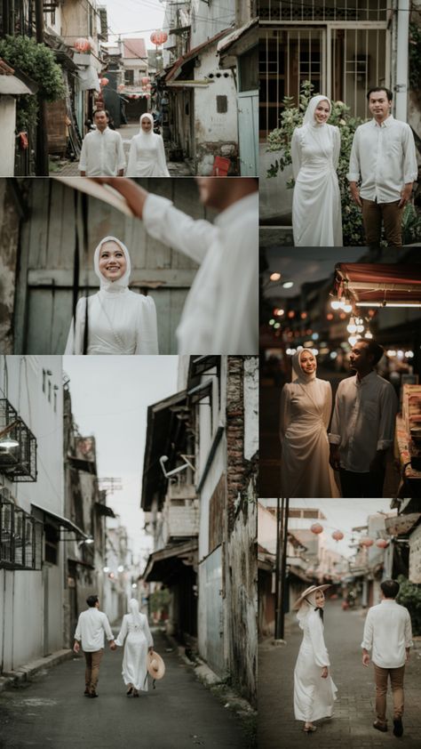 PREWEDDING CASUAL Ide Prewedding, Pre Wedding Photoshoot Theme, Muslim Wedding Photos, Pre Wedding Photoshoot Props, Prewedding Outdoor, Muslimah Wedding Dress, Muslimah Wedding, Pre Wedding Photoshoot Outfit, Foto Wedding