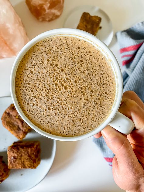 Pumpkin Chai Hot Chocolate (Vegan) Hot Chocolate Vegan, Chai Hot Chocolate, Chai Spices, Pumpkin Chai, Warm Drinks, Pumpkin Chocolate Chips, Chai Spice, Pumpkin Chocolate, Fall Day