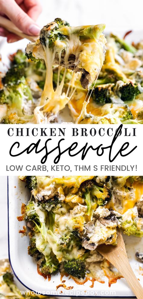 Chicken And Broccoli Casserole Low Carb, Low Calorie Chicken Broccoli Casserole, Low Cal Chicken Broccoli Casserole, Trim Healthy Mama Recipes Dinner Chicken, Broccoli Chicken Bake Healthy, Brocolli Chicken Casserole Healthy, Thm Casserole Recipes, Quick And Easy Casserole Recipes Healthy, Trim Healthy Mama Chicken Recipes