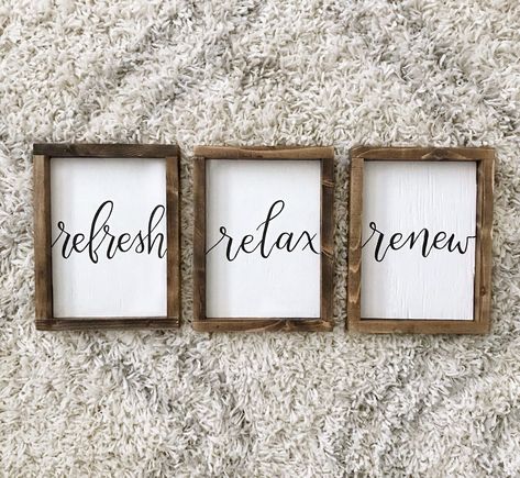 Esthetician Rooms, Zen Lounge, Spa Massage Room, Farmhouse Bathroom Signs, Decor Spa, Fixer Upper Bathroom, Backyard Signs, Massage Clinic, Esthetician Room