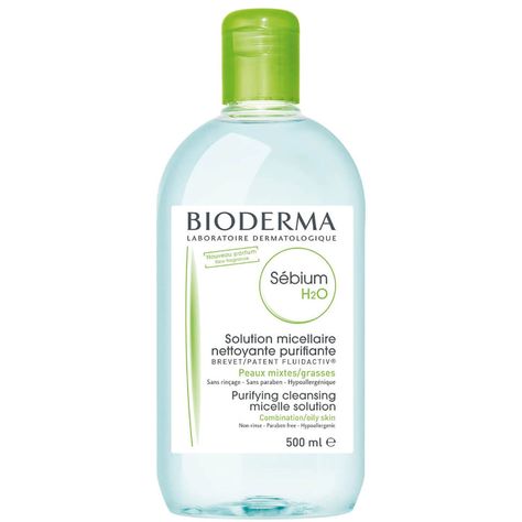 Bioderma Sebium H2O (16.7 fl. oz.) - Dermstore Bioderma Micellar Water, Bioderma Hydrabio, Bioderma Sebium, Bioderma Sensibio, Micellar Cleansing Water, Water Cleanse, Oily Skin Care, Micellar Water, Skin Care Remedies