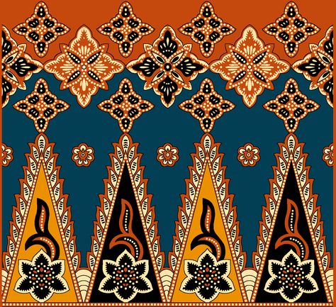 Boder Degin, Batik Nusantara, Flower Pattern Drawing, African Pattern Design, Paint Brush Art, Print Design Art, Motif Batik, Spider Art, Batik Art