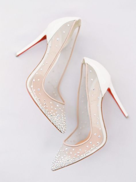 Glamorous Pink Wedding at a Greenhouse Wedding Shoes Expensive, Wedding Shoes Stilettos, Wedding Heels Brides Elegant, Wedding Shoes Louboutin, Texas Greenhouse, Wedding Shoes Bride Heels, White And Gold Heels, Wedding Footwear, Gold Wedding Shoes