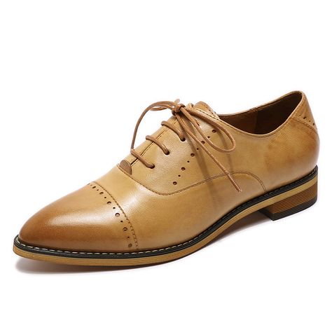 Mona flying Women's Leather Perforated Lace-up Oxfords Brogue Wingtip Derby Saddle Shoes for Girls Ladies Women Shoes For Ladies, Oxford Brogues, Saddle Shoes, Leather Work, Derby Shoes, Leather Items, Work Shoes, Womens Oxfords, Beautiful Shoes