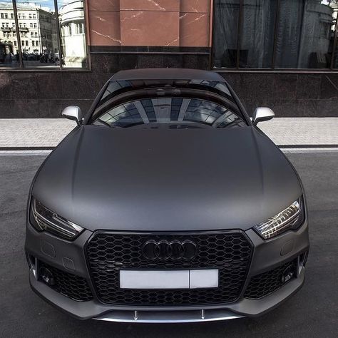 Audi A7 in Argentic Grey Matte Black Audi, Audi Car, Grey Car, Audi Rs6, Audi A7, Exotic Sports Cars, Benz Amg, Audi Rs, Fancy Cars