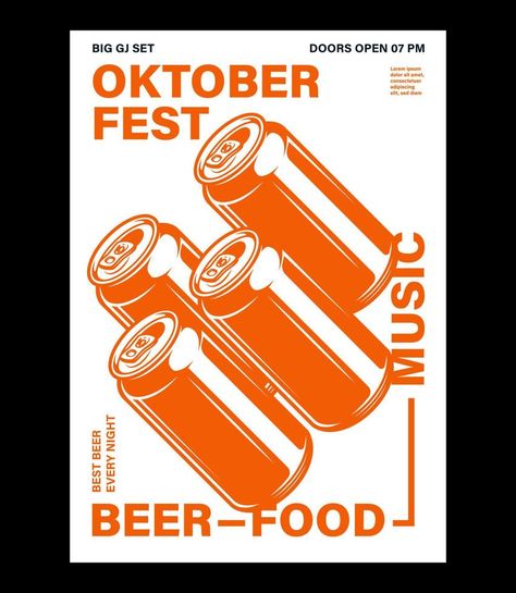 Oktoberfest celebration poster, pretzel, glass of beer and bottle with typography. Vector holiday flyer template for traditional German beer festival. Oktoberfest Poster Design, Nimura Daisuke, Beer Flyer, Wine Branding Design, Beer Typography, Lounge Vibes, Beer Graphic Design, Beer Festival Poster, German Beer Festival