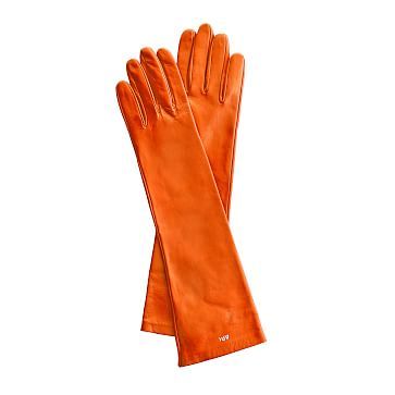 Leather Opera Gloves, Orange Gloves, Niche Aesthetic, Moodboard Pngs, Elbow Length Gloves, Png Clothes, Opera Gloves, Orange You Glad, Mark And Graham