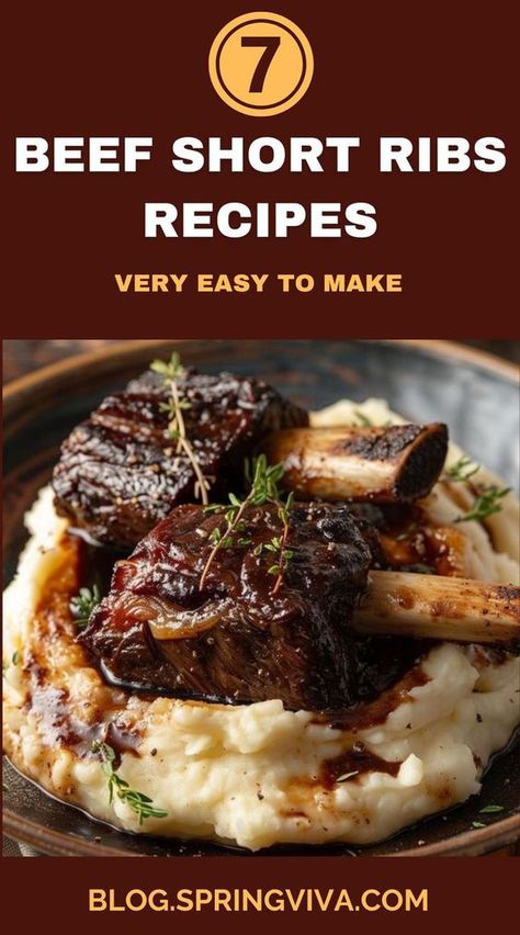 Beef short ribs recipes are perfect for any meal. Try beef short ribs recipes for dinner with a beef short ribs recipes instant pot for a quick meal or opt for beef short ribs recipes crockpot for a hands-off approach. For oven enthusiasts, beef short ribs recipes oven offer great results. Explore recipes with beef short ribs and recipes for beef short ribs#BeefShortRibsRecipes #BeefShortRibsRecipesForDinner #BeefShortRibsRecipesInstantPot #BeefShortRibsRecipesCrockpot #BeefShortRibsRecipesOven Recipes With Beef Short Ribs, Ribs Recipes Oven, Beef Short Ribs Slow Cooker, Beef Short Ribs Instant Pot, Beef Short Rib Recipes Oven, Short Ribs Recipes, Sous Vide Recipes Beef, Short Rib Recipes Crockpot, Short Ribs Crock Pot