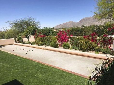 Bocce Court Backyard, Bocce Ball Court, Bocce Court, Bocce Ball, Backyard Paradise, Backyard Games, Do's And Don'ts, Backyard Makeover, Dream Backyard