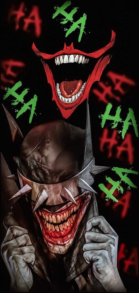 Batman Who Laughs Wallpaper, Hahaha Joker, Image Joker, The Batman Who Laughs, Batman Who Laughs, Rider Wallpaper, Images Pop Art, Graffiti Ideas, Batman Metal