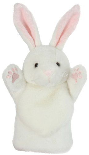 Animal Hand Puppets, Glove Puppets, The Puppet, Puppet Making, White Carpet, Finger Puppets, Hand Puppets, White Rabbit, Soft Toy