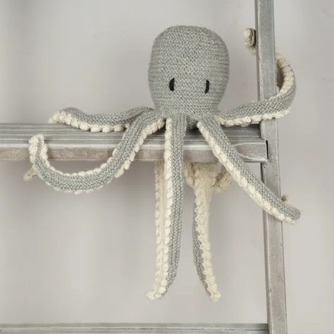 Octopus Knitting, Octopus Plush, Octopus Design, Knitting Kit, Quick Crochet, Fun Craft, Knitting Kits, Dk Yarn, Crochet Animals