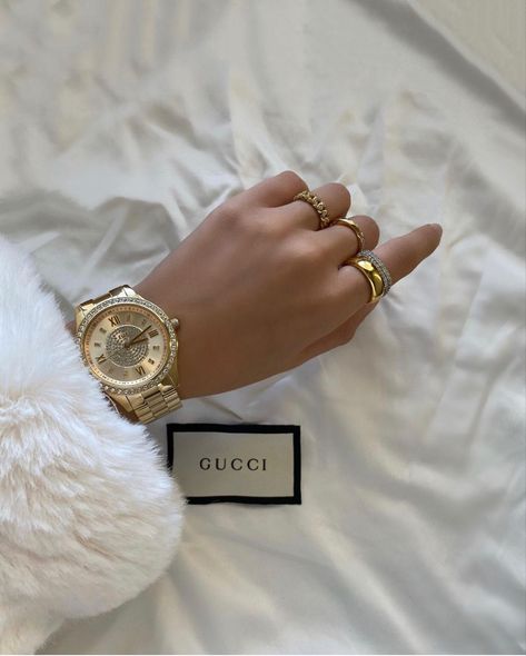 Gucci Ring Aesthetic, Ines Core, Gucci Ring, Watch Aesthetic, Ring Aesthetic, Gucci Watch, Shine Bright Like A Diamond, Classy Jewelry, Girly Jewelry