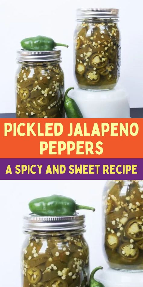 How to make spicy pickles. Jalapeno pickle recipe. The best sweet and spicy pickles. Hot And Sweet Jalapenos Recipe, Sweet And Spicy Pickled Jalapenos, Sweet And Spicy Pickles, Pickled Jalapeno Recipe, Garden Bread, Pickle Seasoning, Pickled Jalapeno Peppers, Canned Jalapenos, Pickled Jalapenos