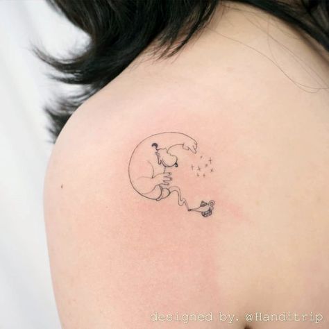 Genie Lamp Tattoo Design, Aladdin Lamp Tattoo, Aladdin Tattoo Ideas, Small Tattoos For Arm, Genie Lamp Tattoo, Genie Tattoo, Tattoos For Arm, Aladdin Tattoo, Lamp Tattoo