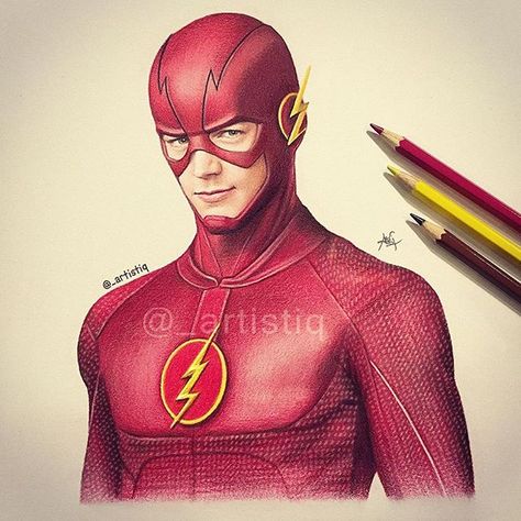 The Flash Drawing, Supergirl Drawing, Flash Sketch, Flash Superhero, Marvel Canvas, Flash Characters, Flash Drawing, Avengers Drawings, Flash Comics