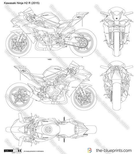 Kawasaki Ninja H2 R vector drawing Kawasaki Ninja Drawing, How To Draw Motorcycle, Kawasaki Ninja H2r Drawing, Kawasaki Drawing, Motor Drawing, Kawasaki Ninja H2, Kawasaki Ninja H2r, Ninja H2r, Cool Cartoon Drawings