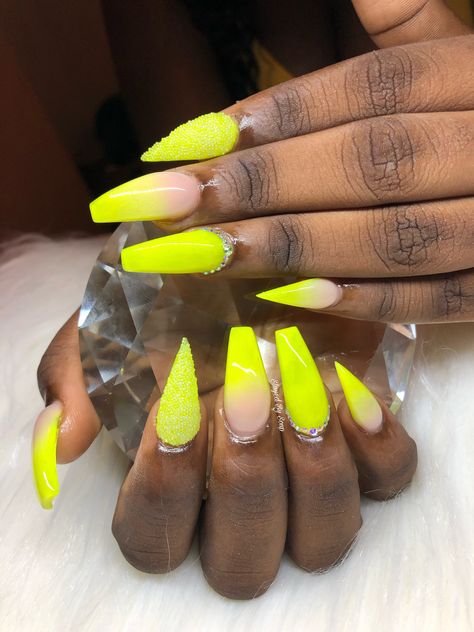 Neon Nails 😝 Neon Nails, Neon Yellow, Summer Nails, Nail Inspo, Color Design, Nail Designs, Neon, Nails, Color