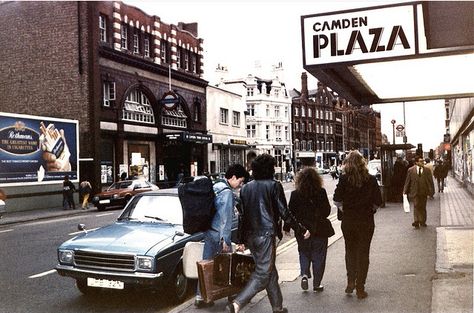 Camden Town England In The 80s, 80s Britain, London 1980s Aesthetic, London Billboard, 1980s Britain, 1980s London, 1980 London, London Camden, Metropolitan Police