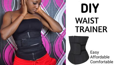 Channel name: Nwedo Chidimma How To Make A Waist Trainer Diy, At Home Waist Trainer, Do Waist Trainers Really Work, Diy Waist Trainer, Benefits Of Waist Trainer, Waist Trainer Benefits, Waist Trainer Corset, Blouse Diy, Floating Shelves Diy