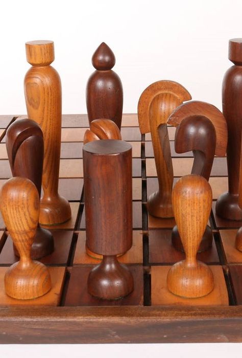 Sewing Patterns Free Beginner, Modern Chess Set, Chess Design, Chess Figures, Wood Chess Set, Wooden Chess Pieces, Chess Boards, Chess Table, Wood Games