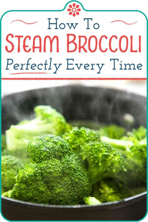 How To Steam Broccoli, Steamed Broccoli Recipes, Steam Broccoli, Broccoli Crowns, Steamed Broccoli, Steamed Vegetables, Fresh Broccoli, Broccoli Recipes, Cooked Vegetables