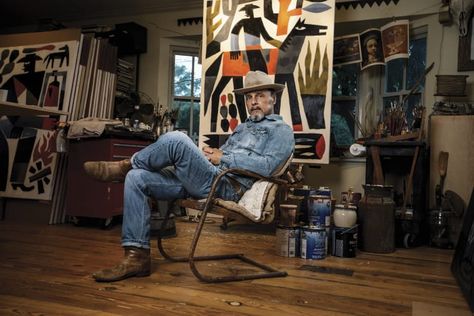 Jon Flaming - Biography | Artspace111 | Contemporary Texas Art Stuart Davis, Marsden Hartley, Middle America, Wayne Family, Small Town America, Western Artist, Texas Art, Texas Artist, Oil Rigs