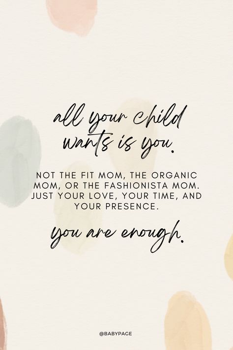 Just a gentle reminder to all the moms out there: your baby doesn’t need you to be perfect, just present 💕 Being a certain type of mom doesn't matter to them -- they want you for your love, your time, and your presence. You are more than enough.   #momlife #motherhood #momsofinstagram #parenting #motherhoodunplugged #momlifeunfiltered #parenthood #momtruths #mamalife #motherhoodjourney Mom Positive Quotes, New Mother Quotes Encouragement, Quotes About Becoming A Mom, New Mother Quotes, Girl Mom Quotes, New Mom Quotes, Newborn Quotes, Modern Baby Book, Motherhood Quotes