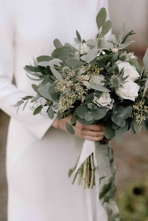 November Wedding Flowers, Middleton Lodge, Green Wedding Bouquet, Green Wedding Flowers, Eucalyptus Bouquet, Green Bouquet, Sage Wedding, Eucalyptus Wedding, Bouquet Of Flowers