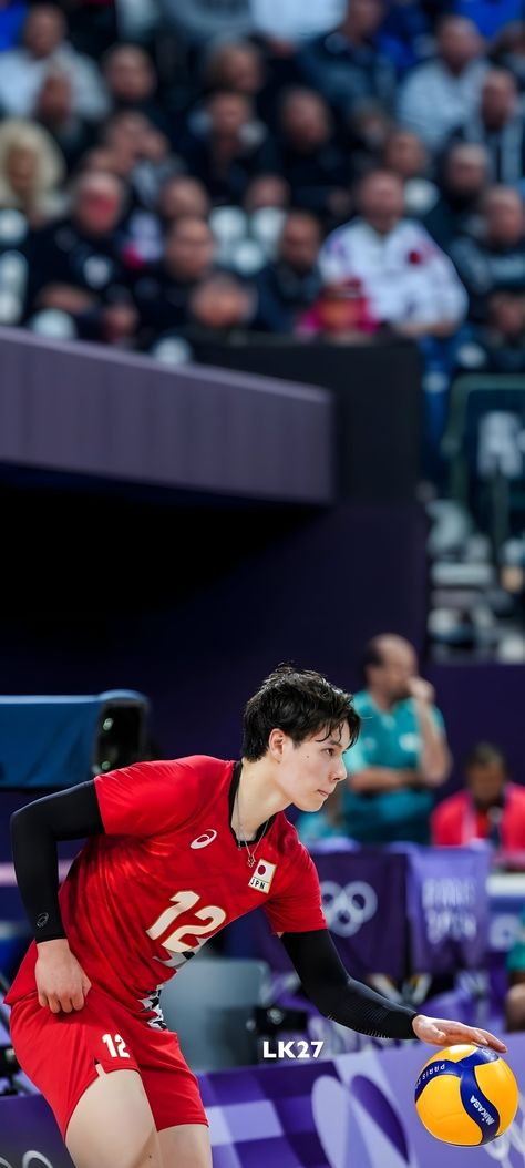 Japan Volleyball Team Wallpaper, Ran Takahashi Volleyball, Ran Takahashi Wallpaper, Ran Takahashi, Volleyball Photography, Volleyball Wallpaper, Japan Volleyball Team, Ryujin Nippon, Team Wallpaper