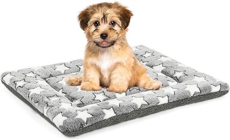 Amazon.com : Kigmmro Dog Bed Mat, Reversible Crate Pad for Medium Small Dogs, Machine Washable, Portable and Soft Pet Bed Pad/Mat for 22-inch Kennel : Pet Supplies Dog Kennel Mats, Dog Crate Pad, Dog Crate Pads, Dog Bed Mat, Dog Pads, Bed Pads, Cozy Dog Bed, Bed Mats, Cat Sleeping