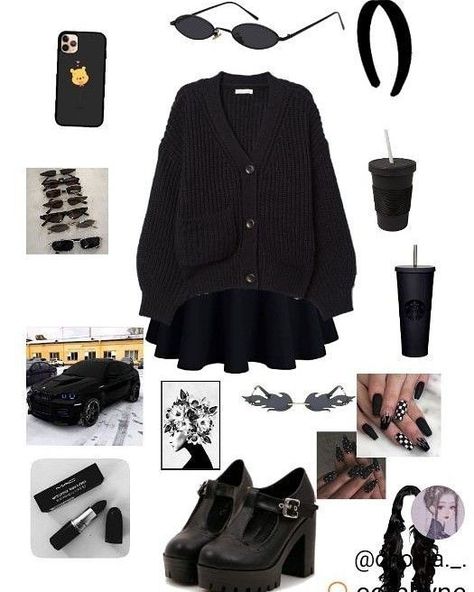 Lite Goth Outfits, Punk Rocker Outfits, Goth Outfits Polyvore, Gothic Casual Outfits, Witchy Style Modern Witch, Wednesday Addams Outfit Inspiration, Wednesday Addams Inspired Outfit, Wednesday Inspired Outfit, Wednesday Outfit Ideas