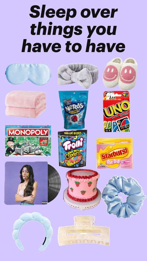 This is about what you might need for a sleep over Sleep Over, Fun Sleepover Ideas, Best Sleep, Camping Art, Good Sleep, Packing List, Sleep, Pink