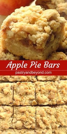 Apple Pie Bars Recipe, Apple Crumble Bars, Pie Bars Recipe, Apple Pie Bars, Pie Bar Recipes, Apple Bars, Apple Recipes Easy, Crumble Bars, Apple Dessert Recipes