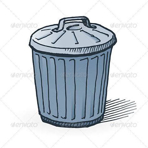 American Trash Can #GraphicRiver Handmade illustration of garbage bin on white background Created: 31January12 GraphicsFilesIncluded: JPGImage #VectorEPS Layered: No MinimumAdobeCSVersion: CS Tags: background #basket #bin #can #cap #cartoon #container #disposal #dispose #dump #dumping #dustbin #garbage #household #icon #illustration #isolated #junk #lid #metal #metallic #recycle #rubbish #silver #steel #symbol #trash #trashcan #vector #waste Dustbin Drawing, Trash Can Drawing, Trash Can Drawing Sketch, Trash Can Doodle, Garbage Can Drawing, Trash Bin Drawing, Use Dustbin Poster, Trash Can Illustration, Trash Icon